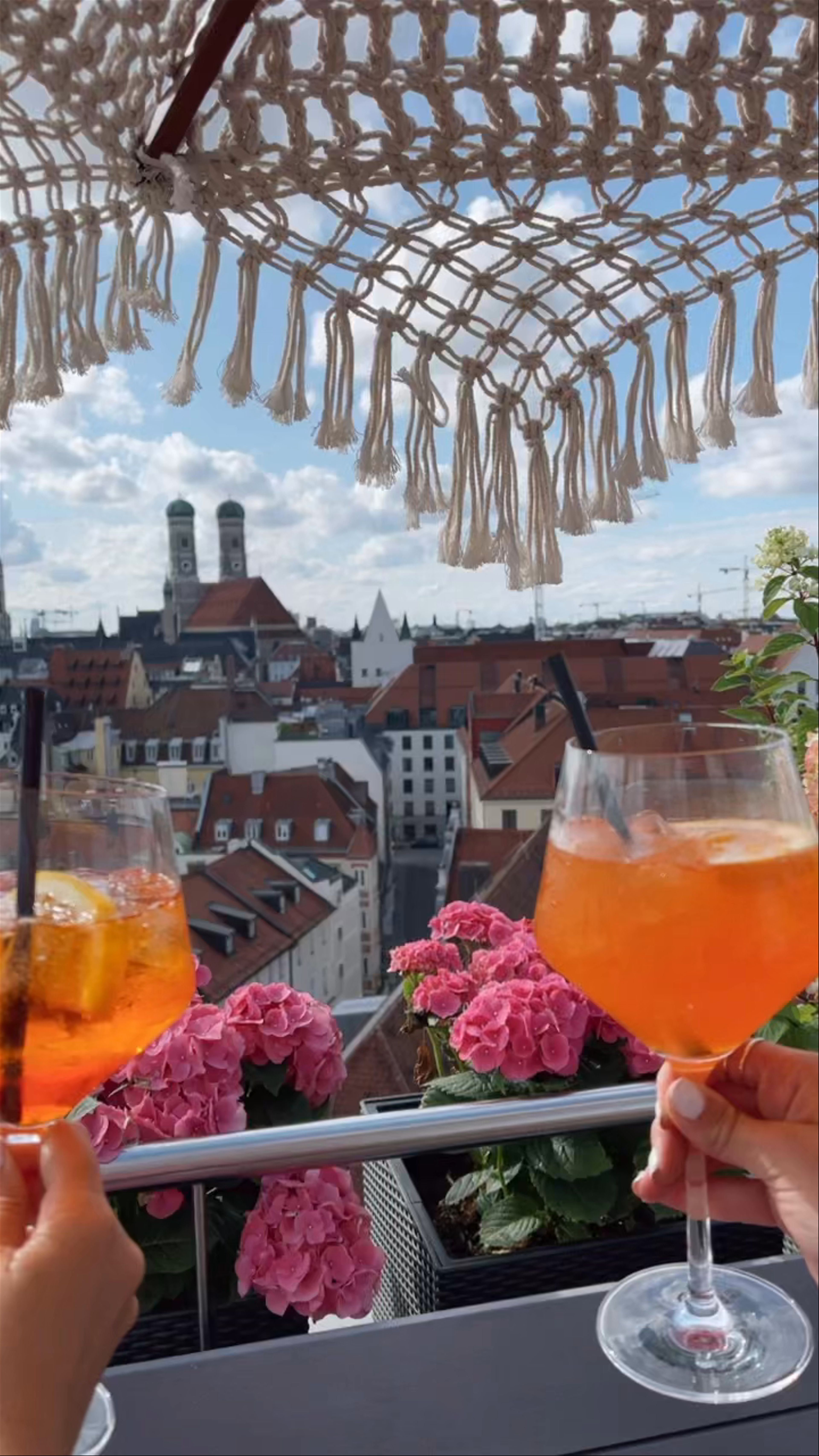 Munich Rooftop Toast with Scenic City Views