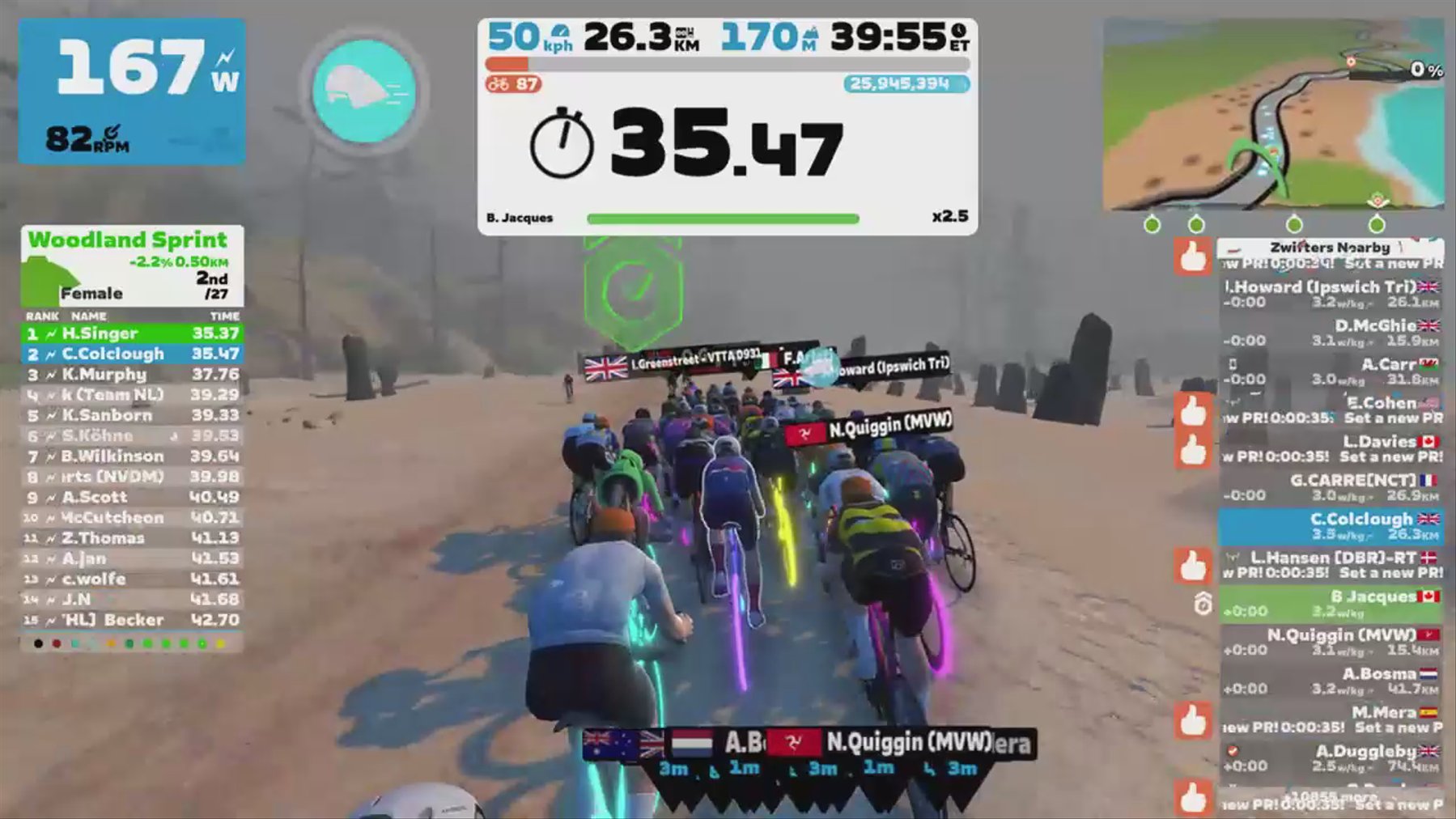 Zwift - Pacer Group Ride: Sugar Cookie in Watopia with Jacques