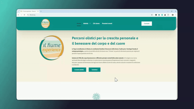 Video esperienza di navigazione sito Ilfiume.org