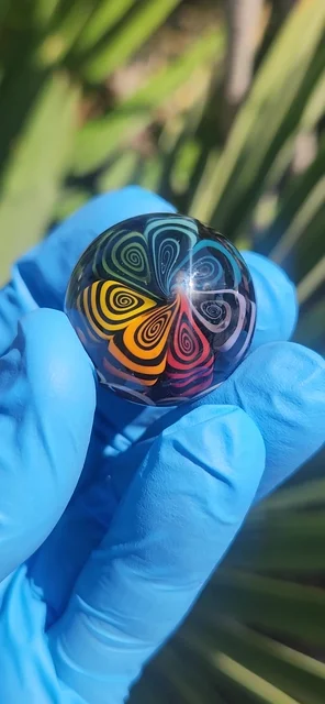 Preview pic of Hermit x Jack Hanshaw Thumbprint Marble with Millie and Dot Stack Back