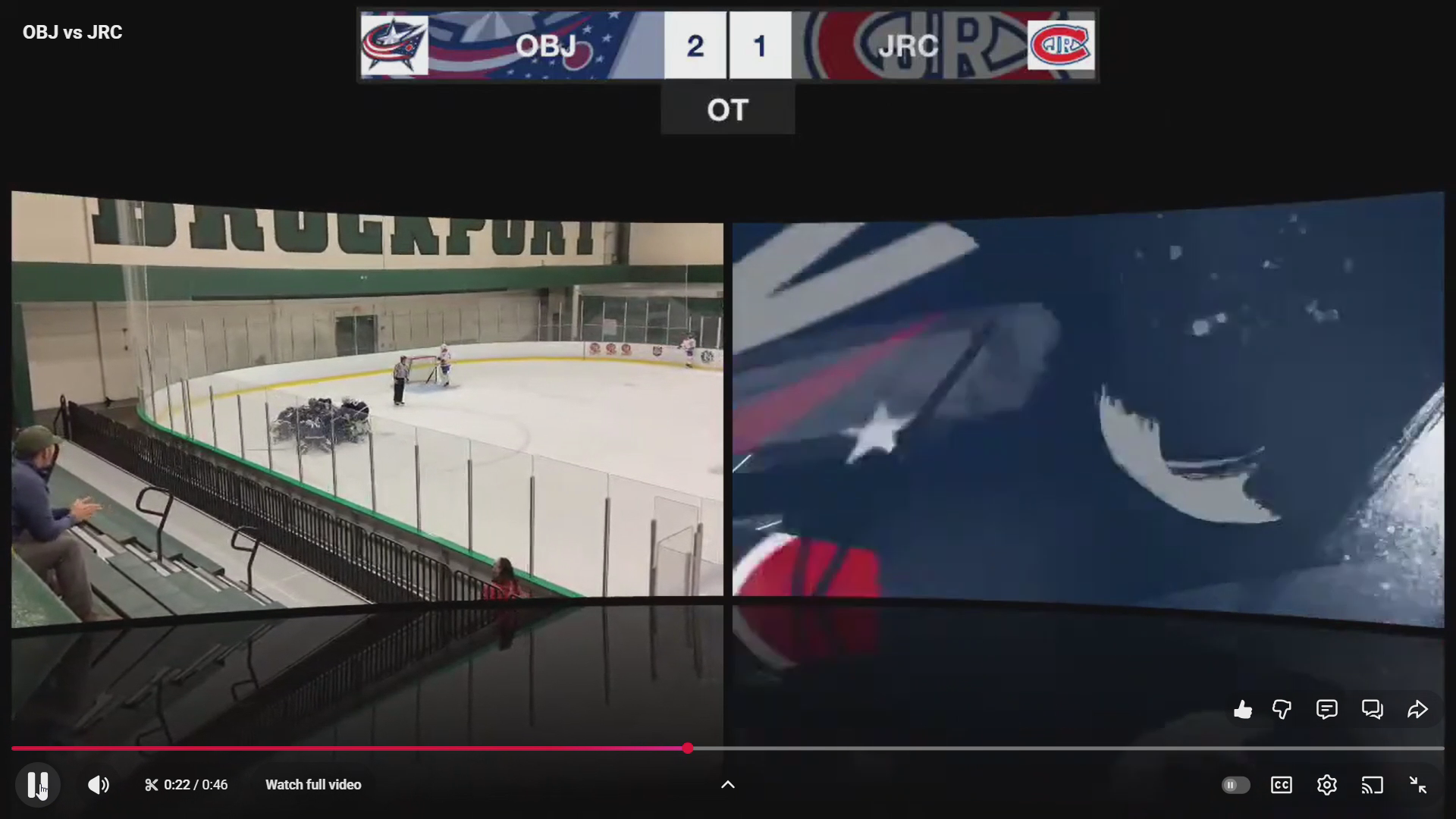 Owen Baxendell's Game-Winning Setup vs Toronto Jr Canadians