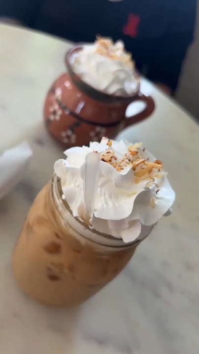 Cielito Cafe - Iced coconut coffee, and hot coconut coffee! - Breakfast & Brunch Near Me - Houston, Texas