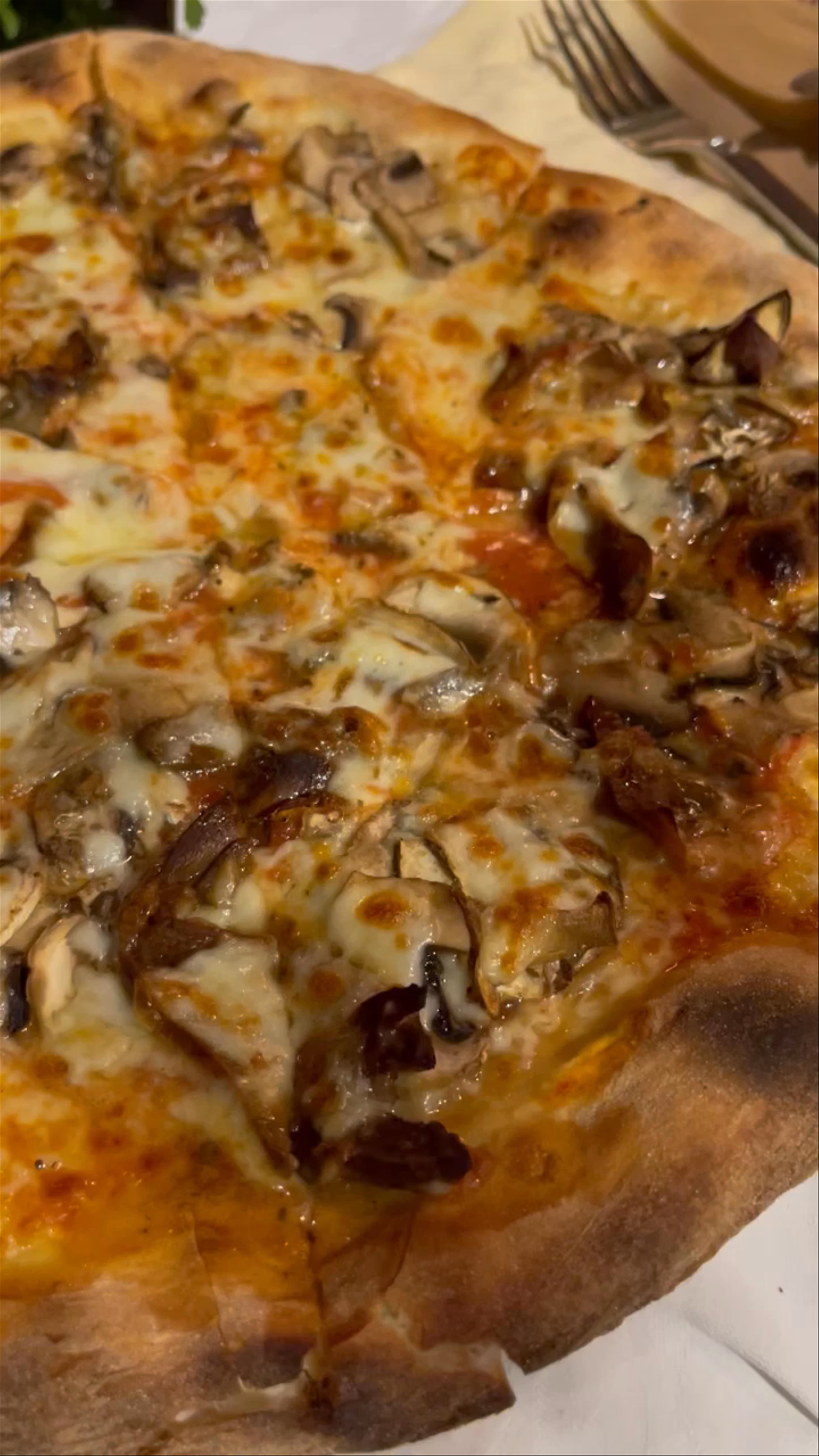 Gourmet Mushroom Pizza Experience in Glyfada, Greece