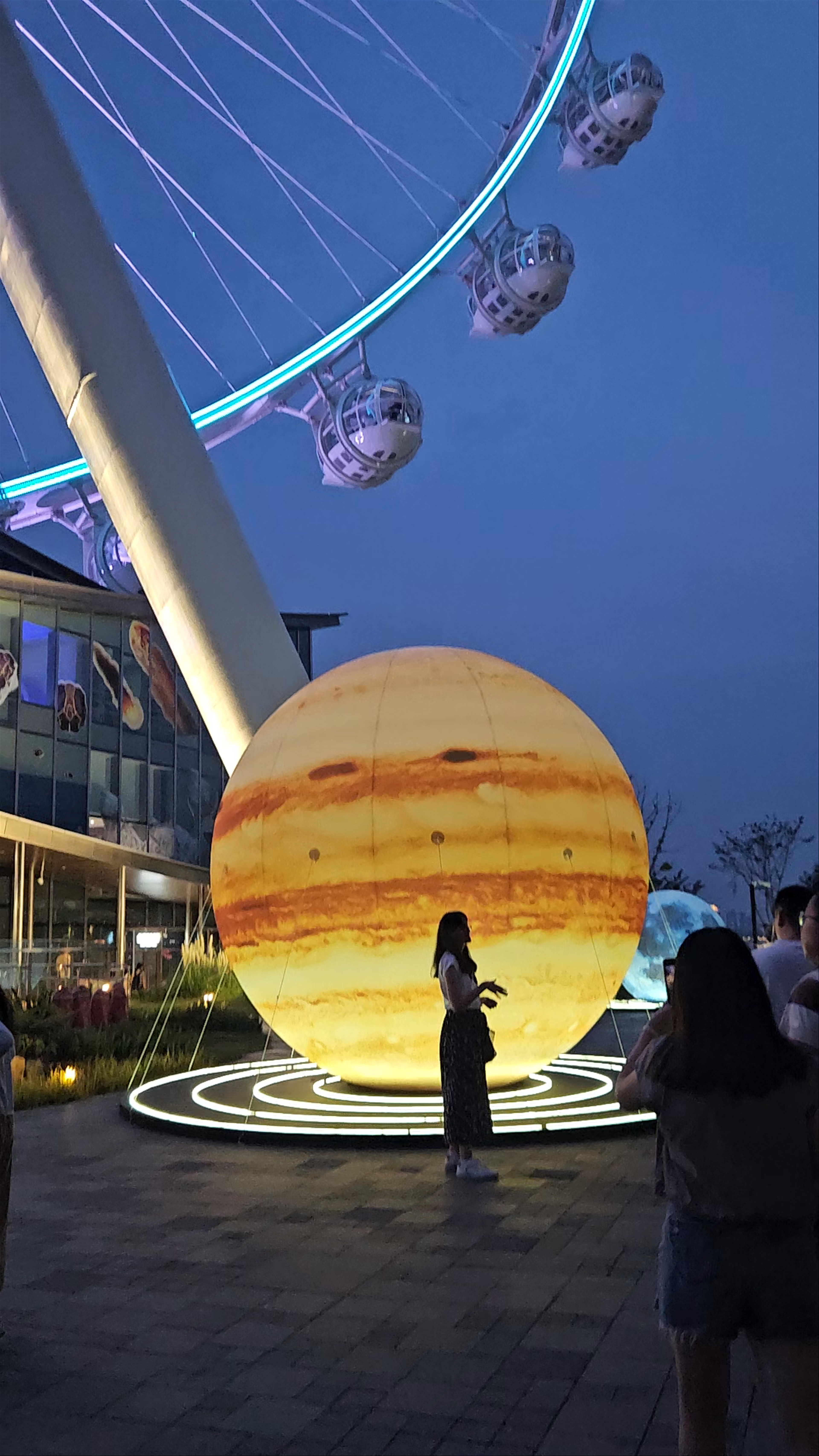 Suzhou Ferris Wheel Night Experience: Illuminated Skyline and Cosmic Art