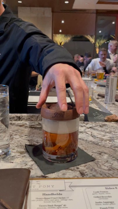 Desert Pony Tavern - Smoked Rye old fashioned - Bars Near Me - Scottsdale, Arizona