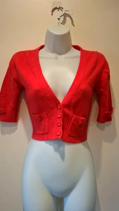 New Look Cropped Cardigan Angora Blend image 1
