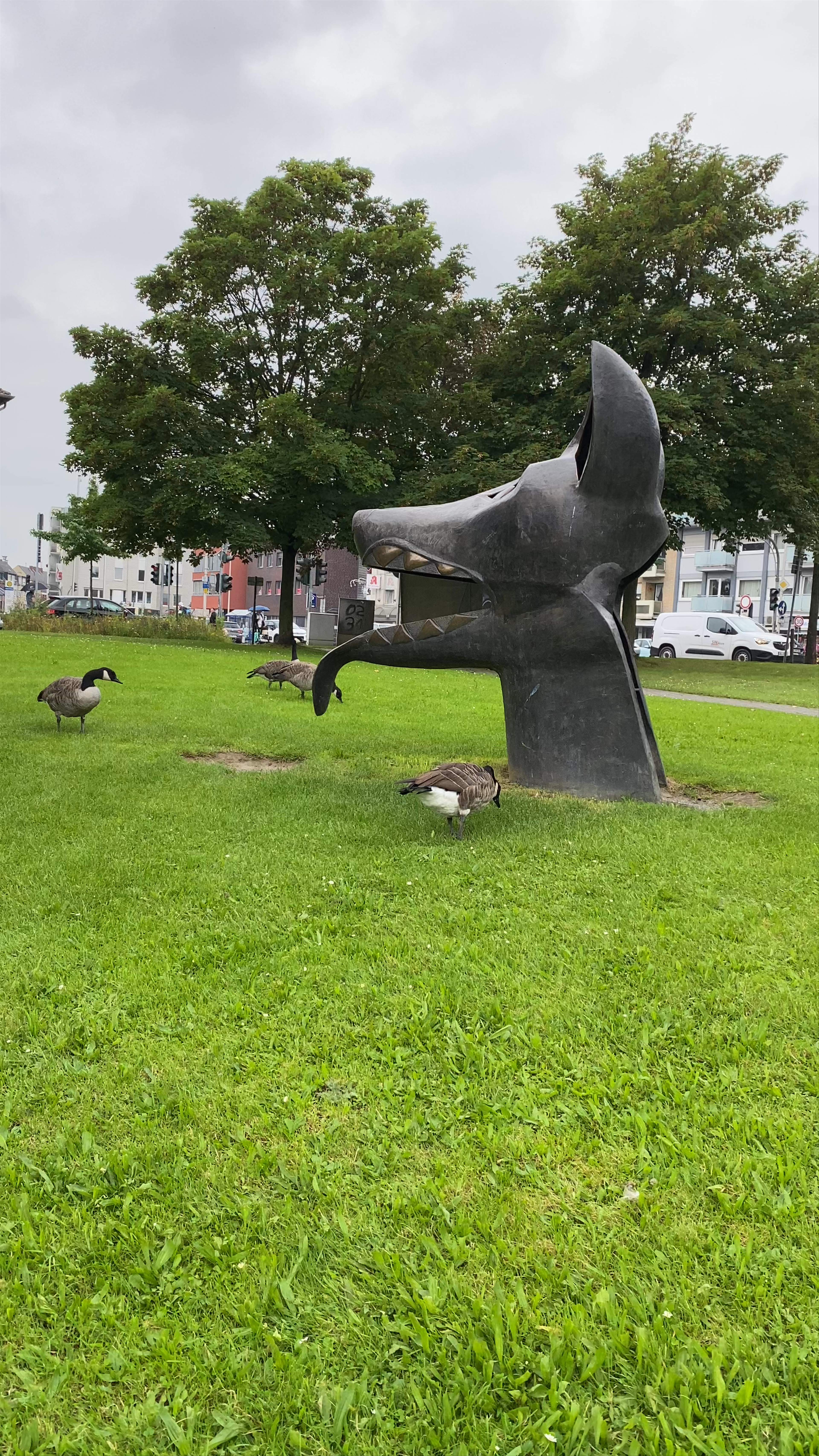 Schwanenteich Skultur