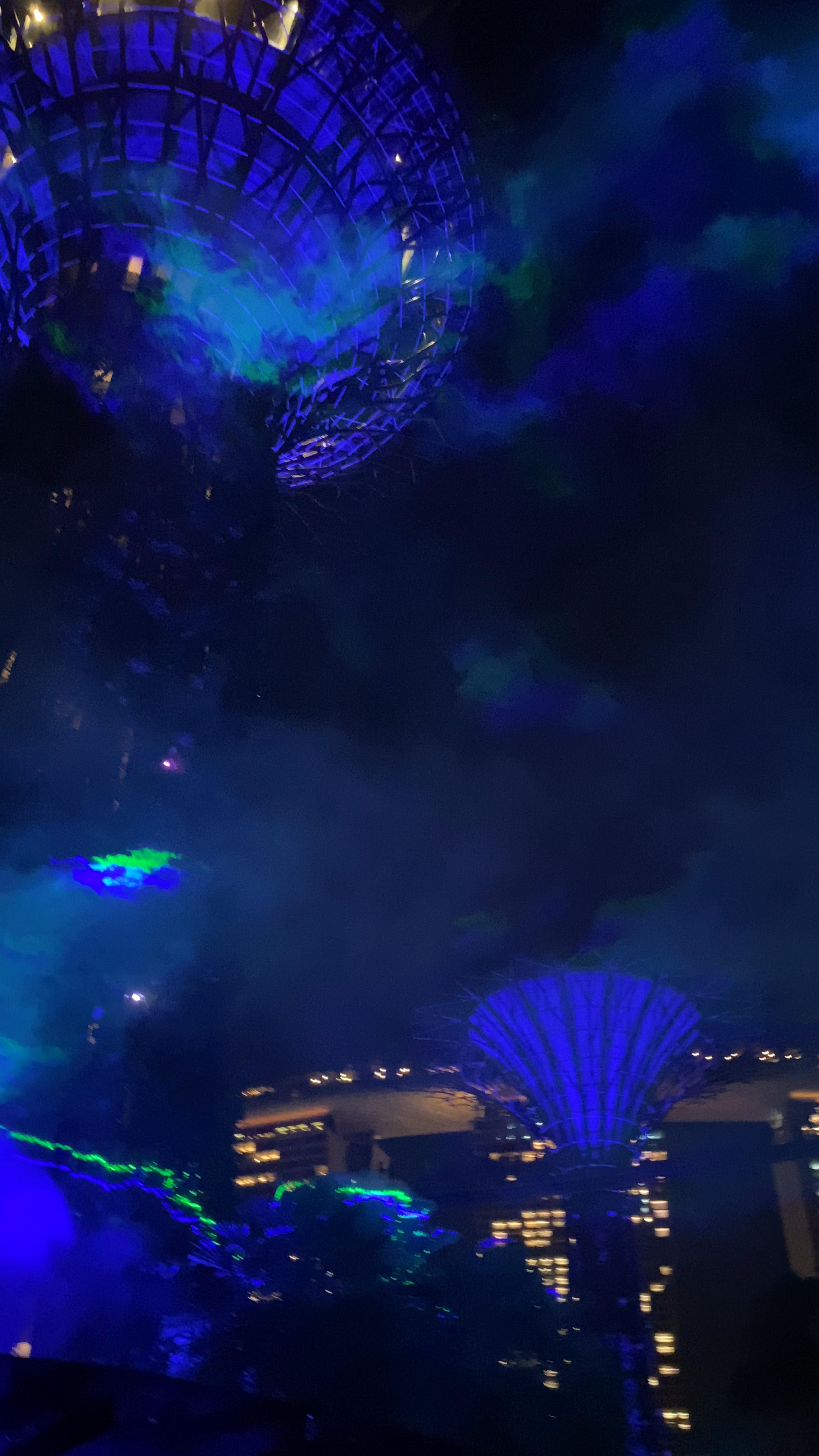 Enchanted Night Lights at Gardens by the Bay, Singapore