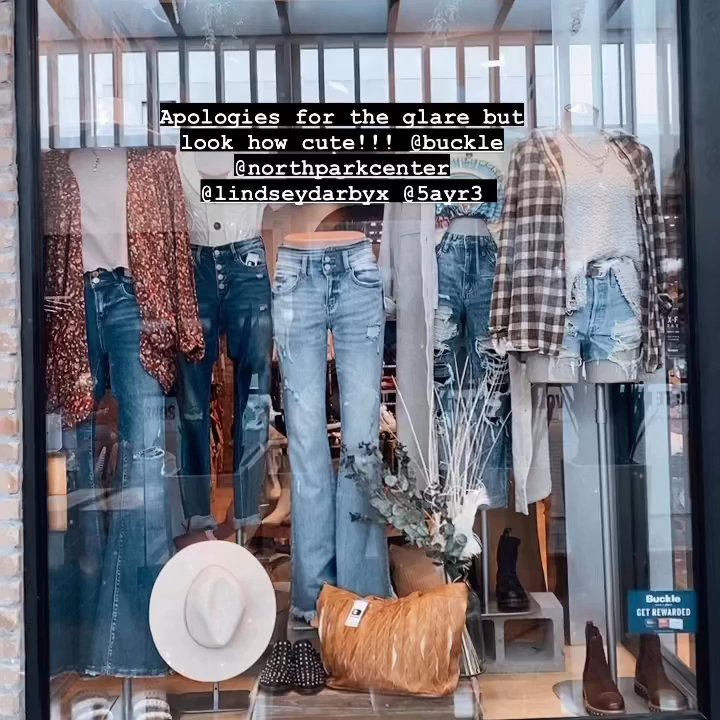 Buckle - Window display - Men's Clothing Near Me - Dallas, Texas