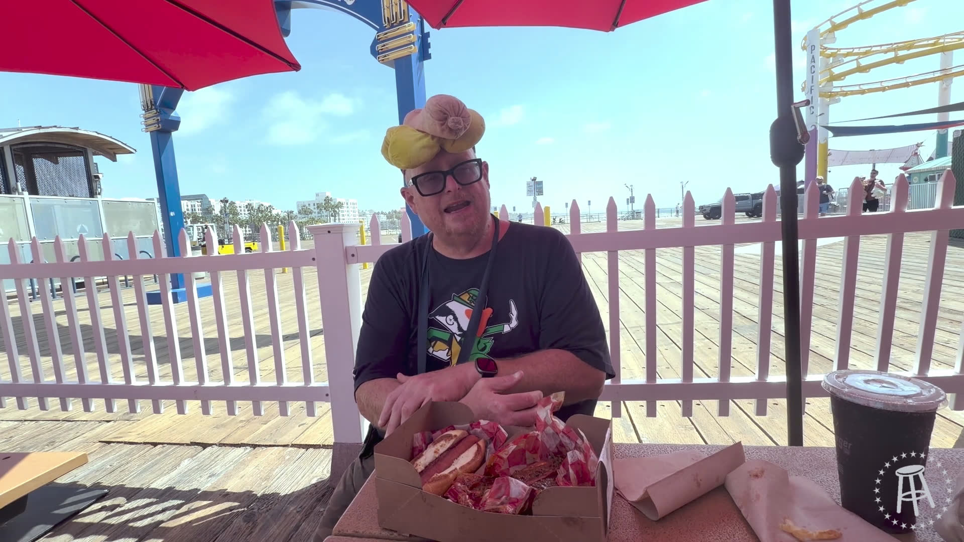 Raw Dogging at Pier Burger at Santa Monica Pier