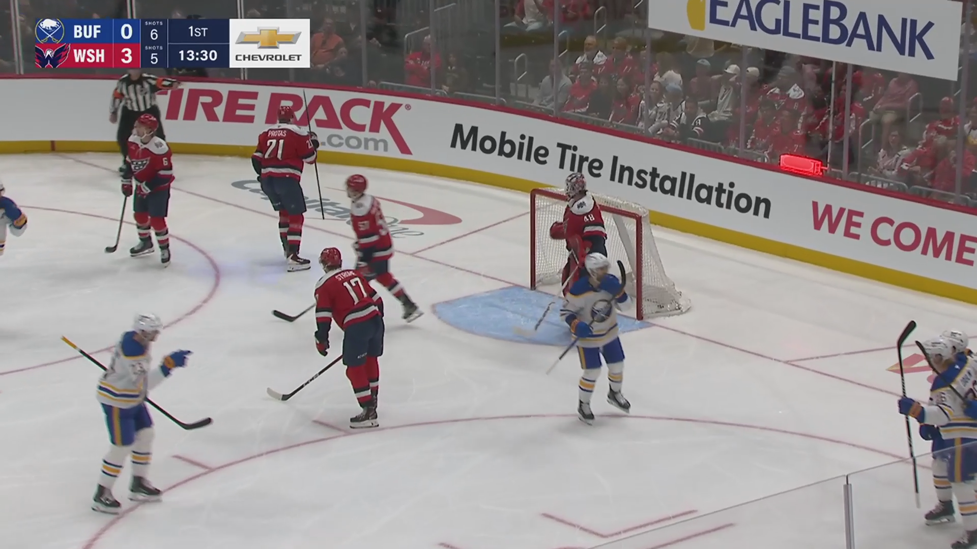 Rasmus Dahlin Shows Patience Taking the Shot to Make It 3-1 · Apr. 4, 2026