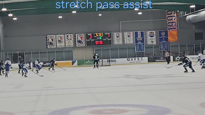Bentley Burks' Perfect Pass Sets Up Breakaway Goal | Team Alaska 15U AAA