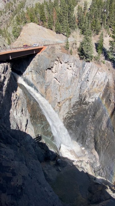 Million Dollar Highway - Bear Creek Falls - Landmarks & Historical Buildings Near Me - Ouray, Colorado