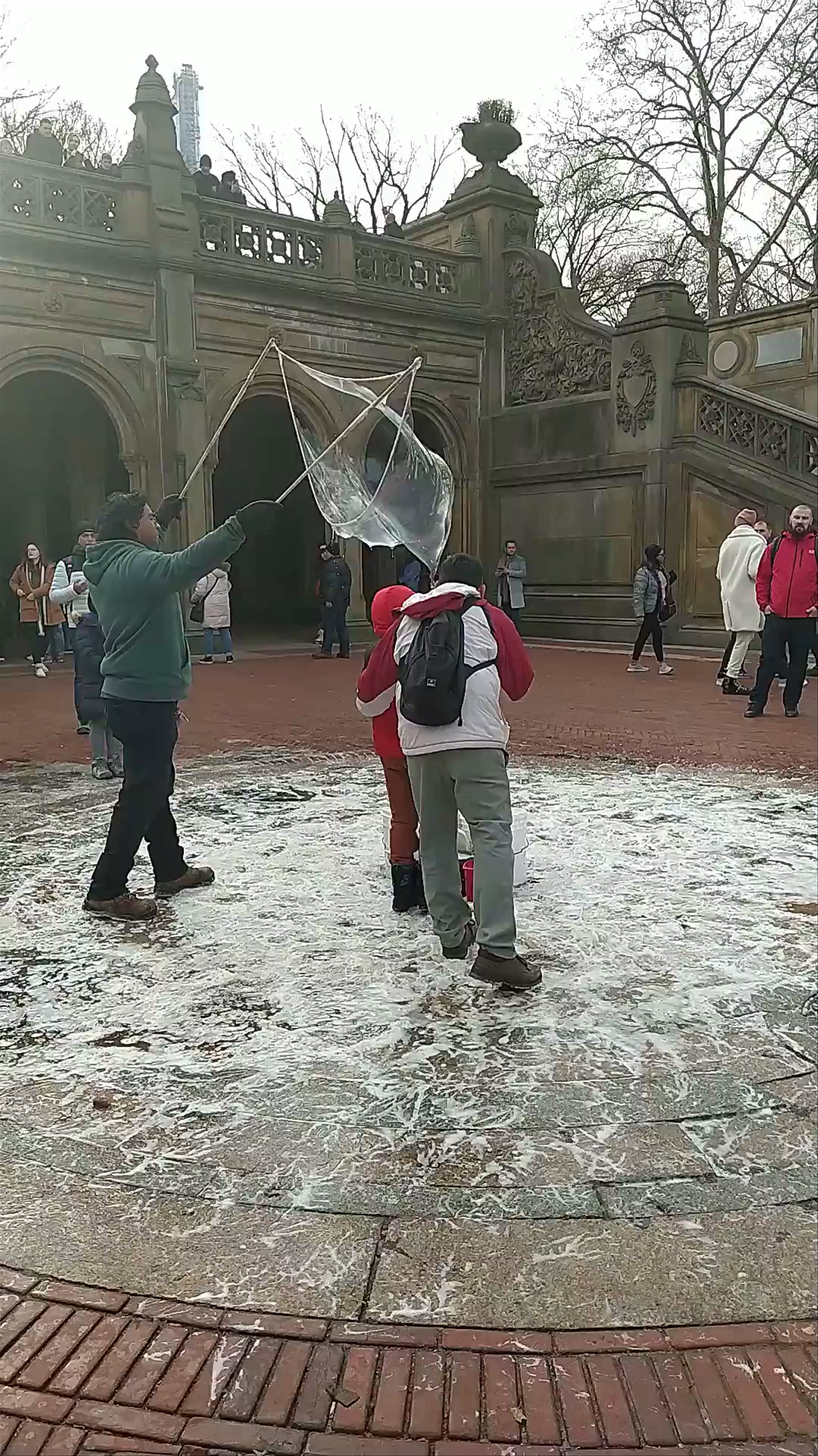 Giant Bubble Magic at Central Park, New York