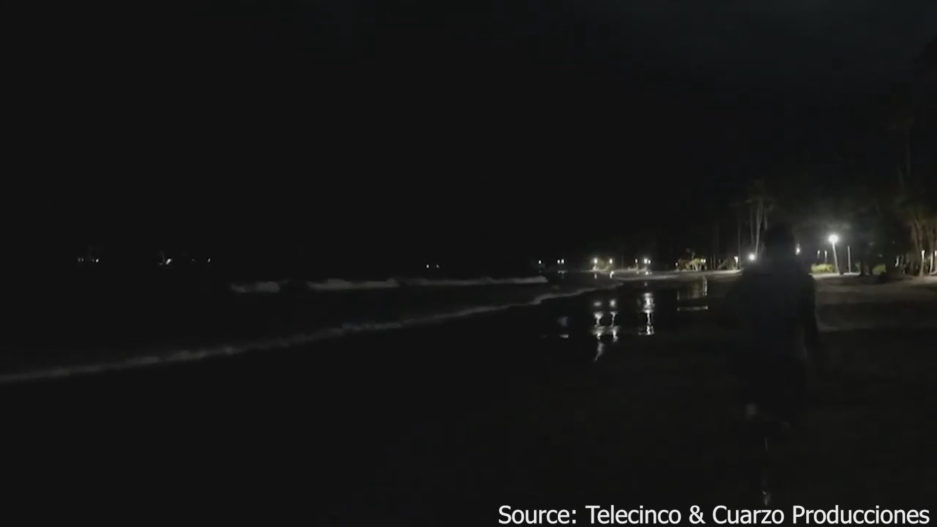 Participants engage in a tense emotional confrontation on a beach at night, interspersed with footage of individuals in a shared living space. The sequence captures the high-stakes personal dynamics typical of reality relationship programming.