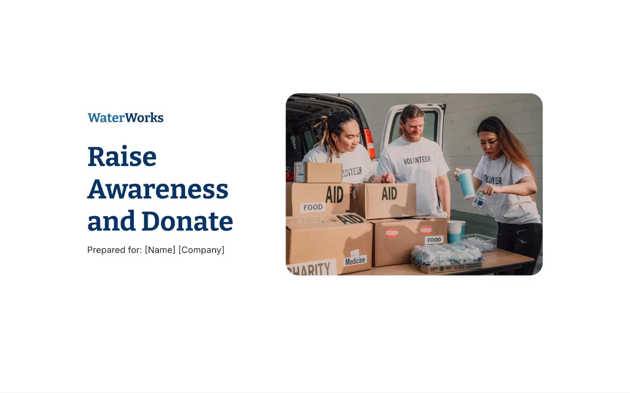 Preview of Non-Profit Donation Proposal Template