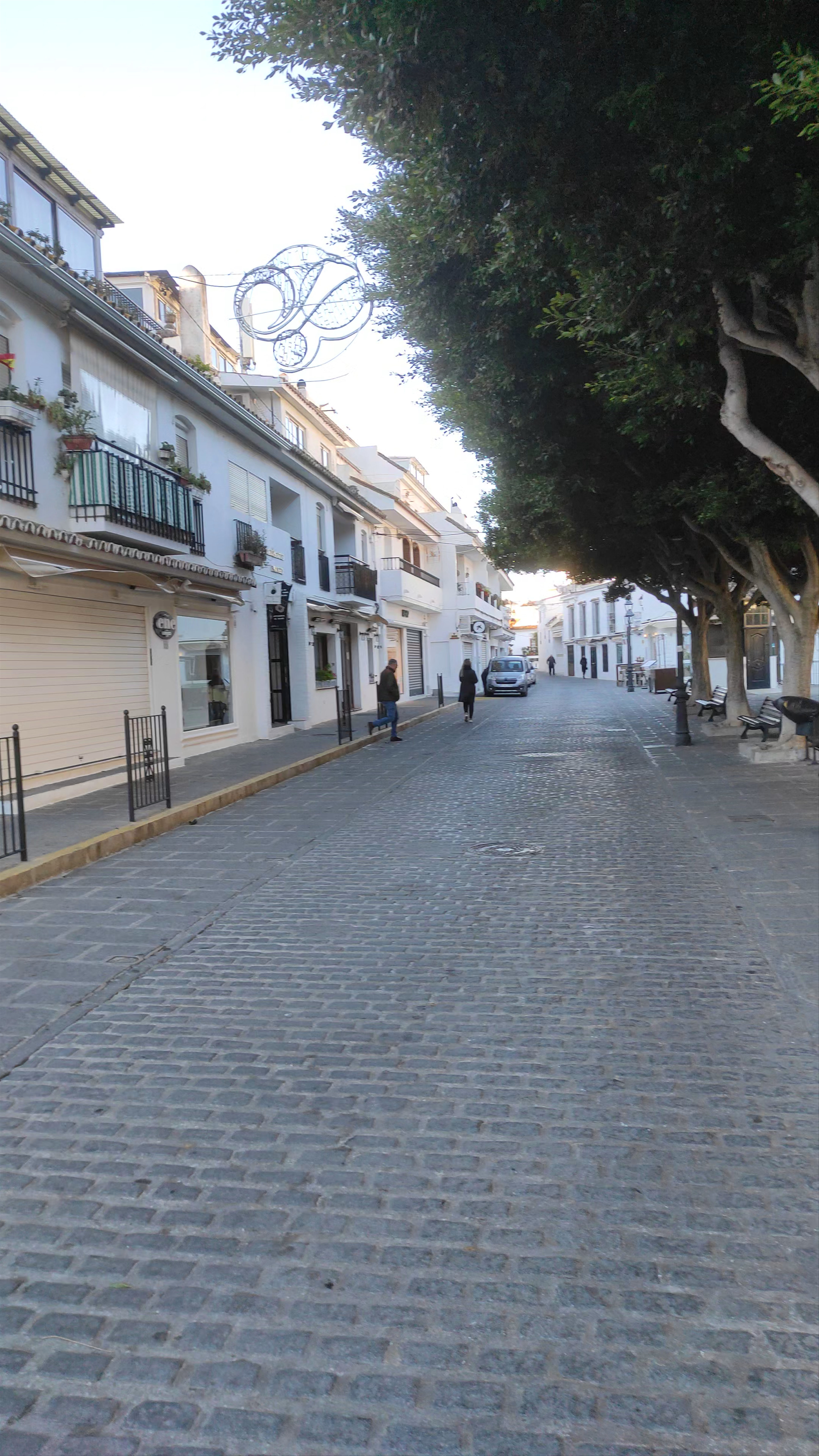 Charming Cobblestone Street in Mijas, Andalucía