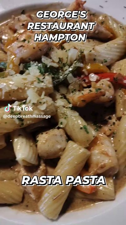 George Restaurant - I'm sad they close I loved this rasta pasta great flavor - Desserts Near Me - Hampton, Virginia