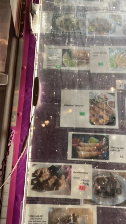 Bee’s Thai Kitchen - Menu. Sorry for the quality - Food Trucks Near Me - Lafayette, Colorado