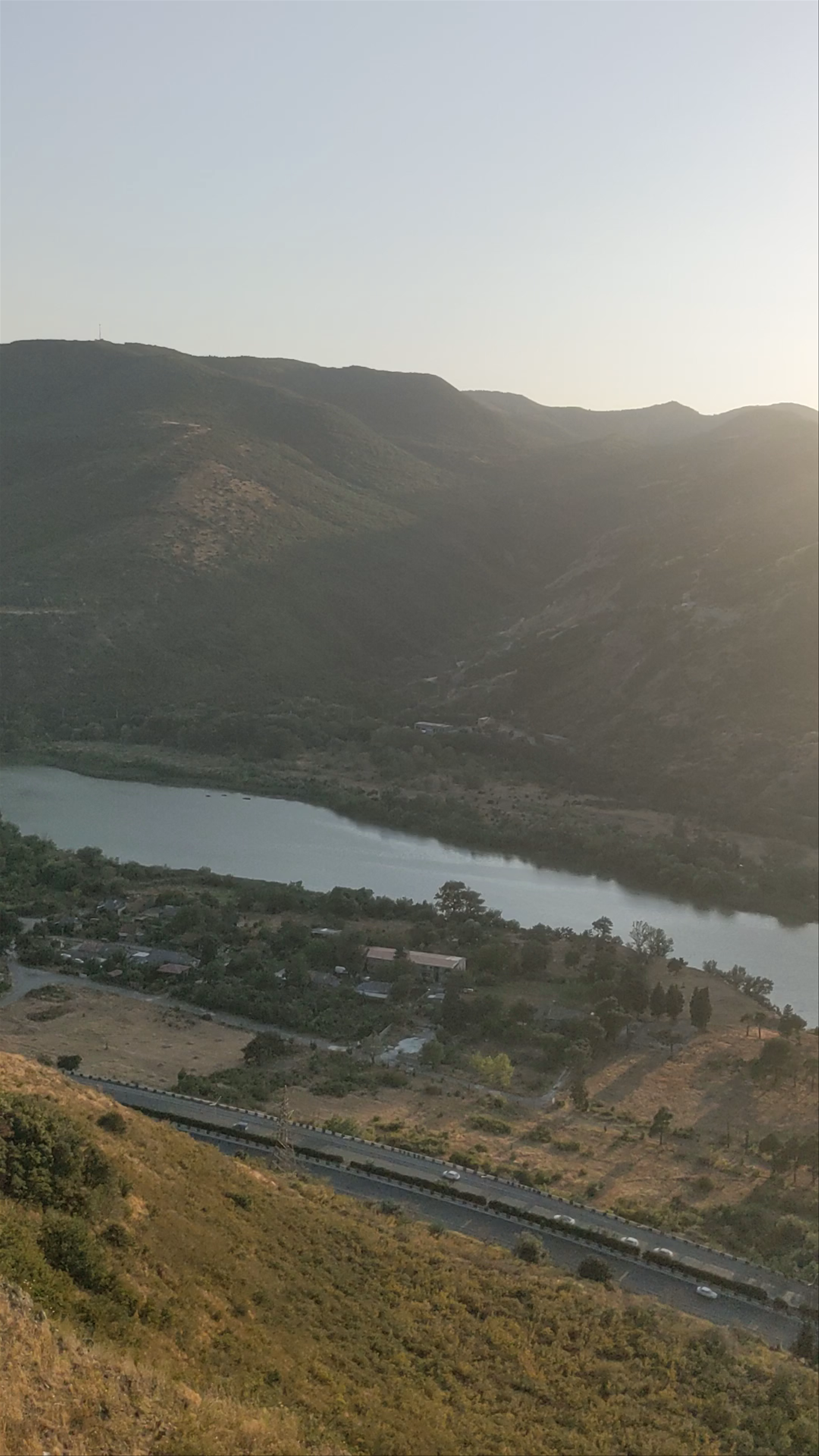 Jvari Monastery of Mtskheta at Sunset: A Serene Historic Panorama
