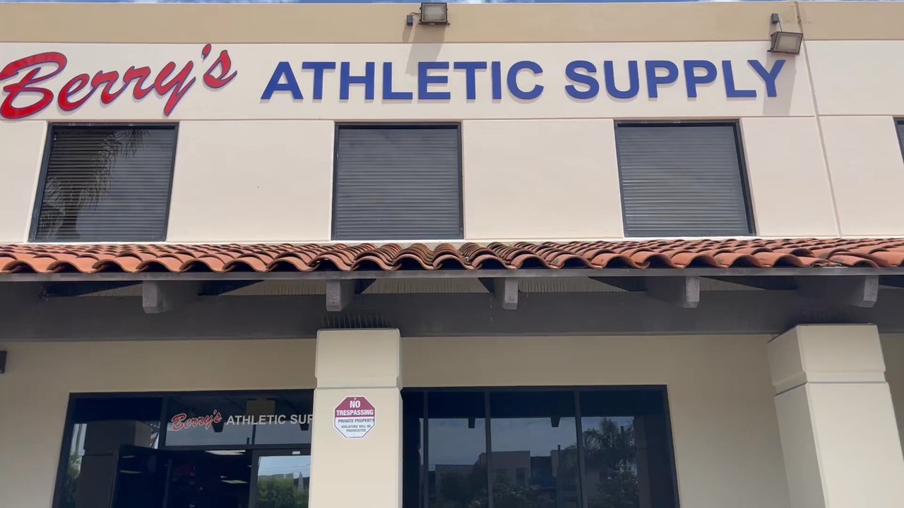 Berry's Athletic Supply - Don't miss the turn into the lot out front. - Sporting Goods Near Me - Lemon Grove, California