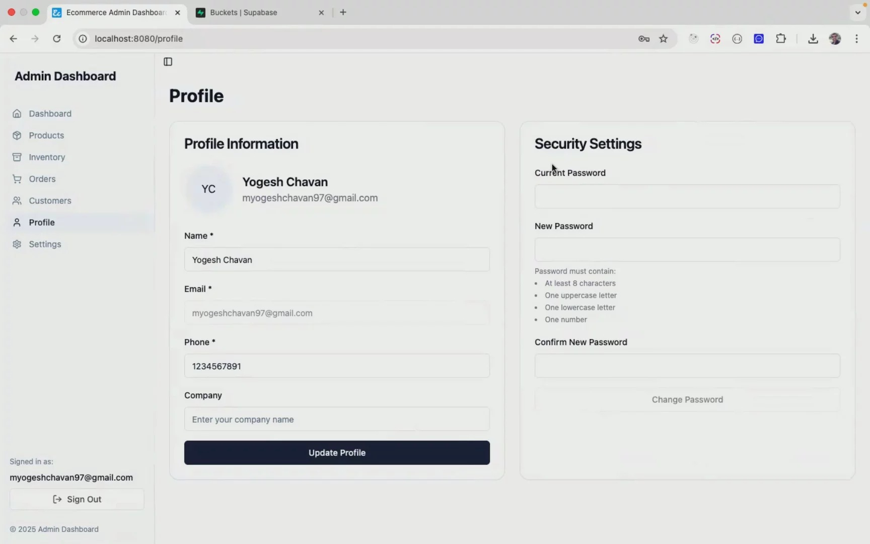 E-commerce Admin Dashboard image 1