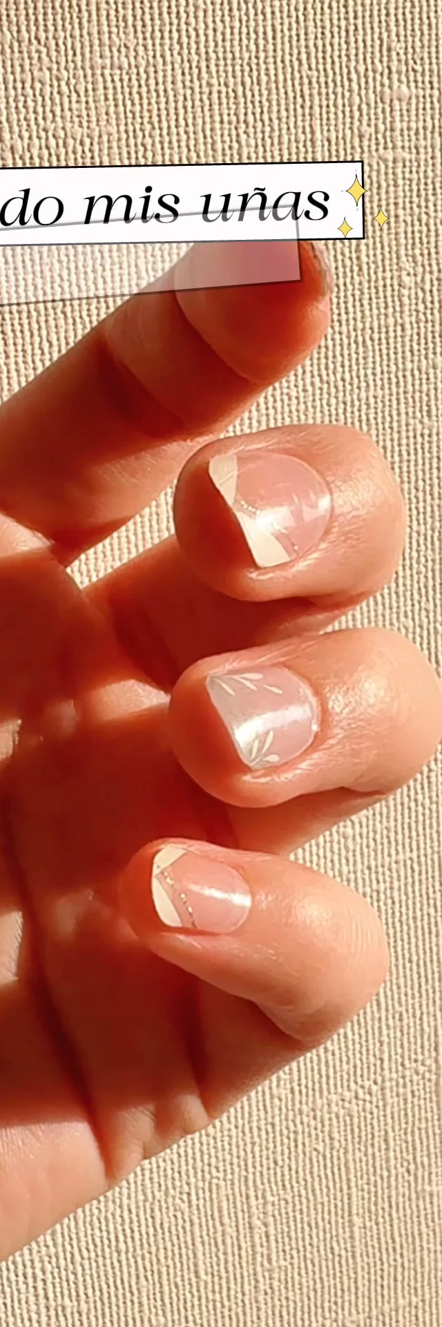 Alístate conmigo mis uñas