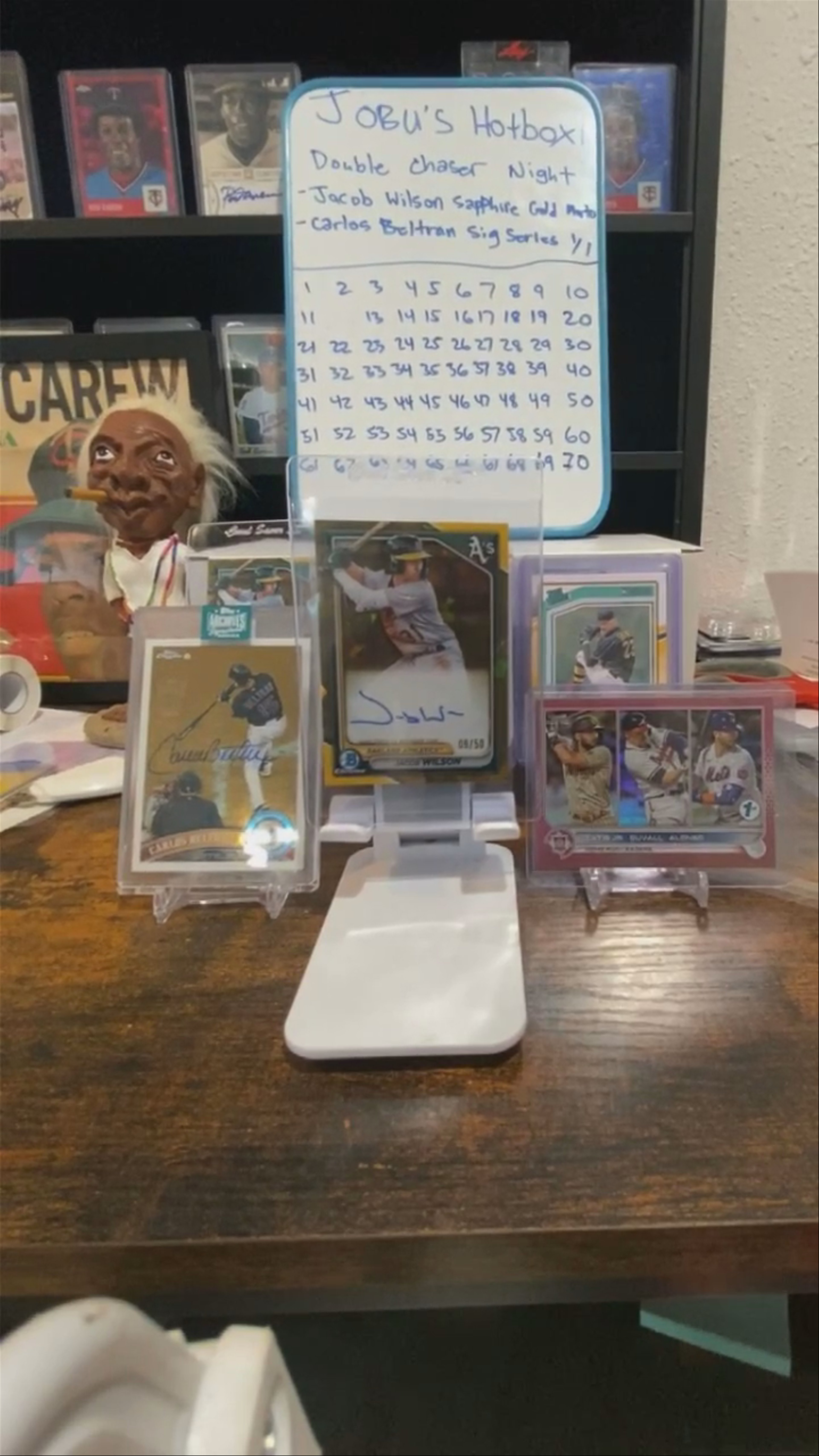 Double chaser night! Beltran 1/1 & Jacob Wilson Gold Sapphire Auto in the Hotbox!!!