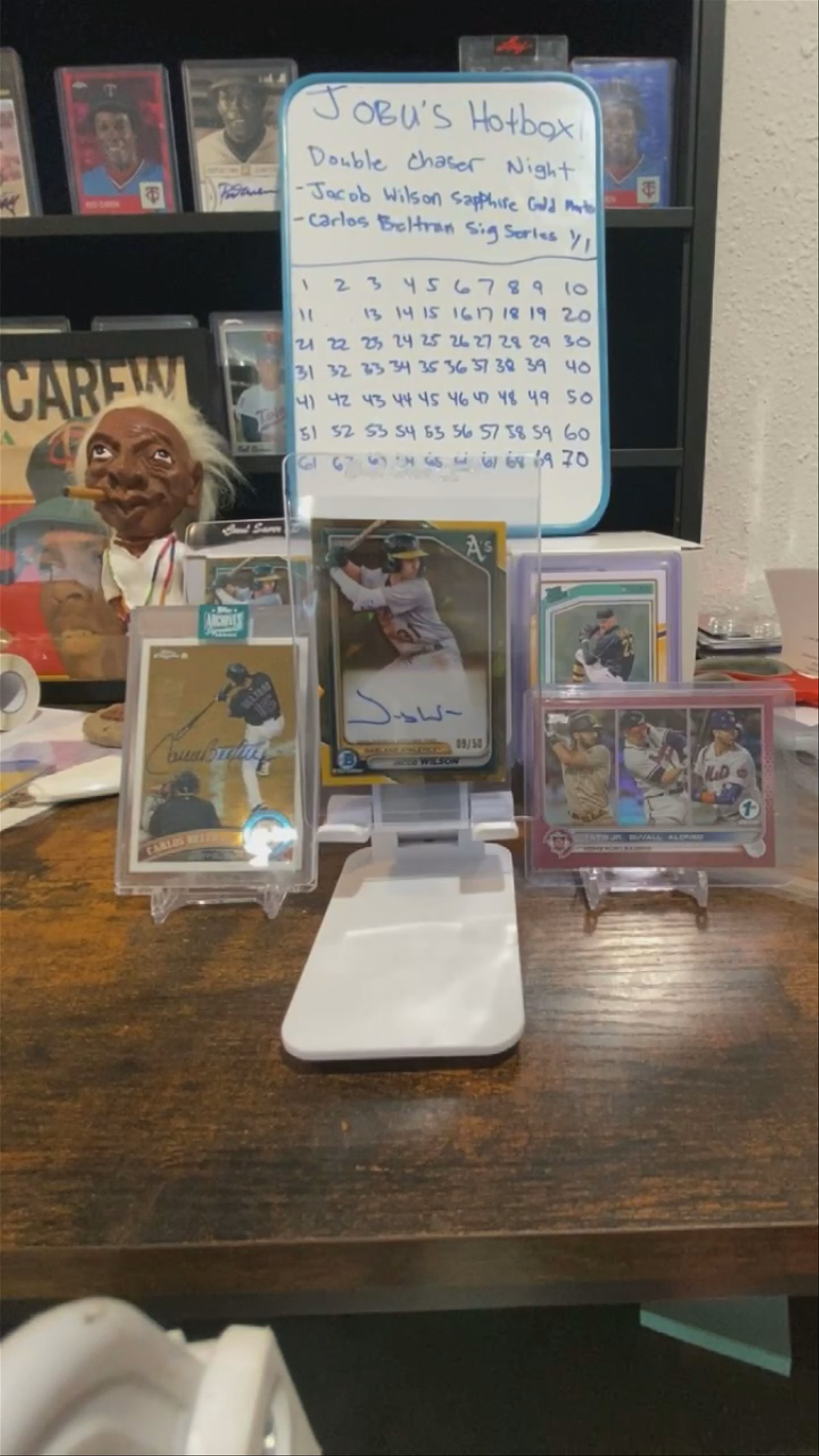 Double chaser night! Beltran 1/1 & Jacob Wilson Gold Sapphire Auto in the Hotbox!!!