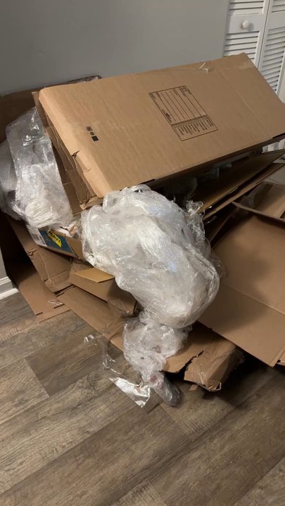 Pure Moving - The packing garbage they left - Movers Near Me - Miami, Florida
