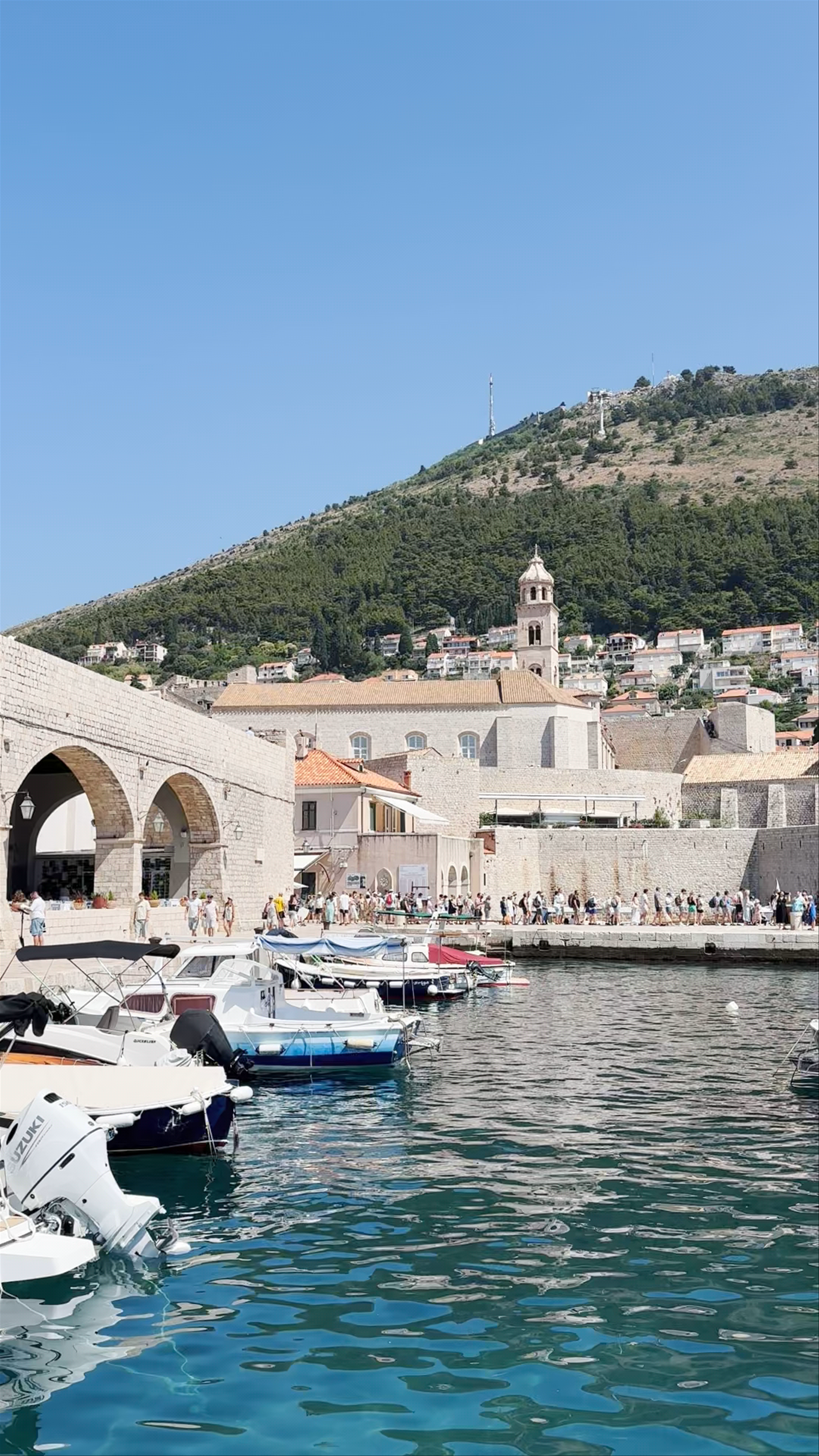Sunlit Harbor Views at Porat Dubrovnik, Croatia