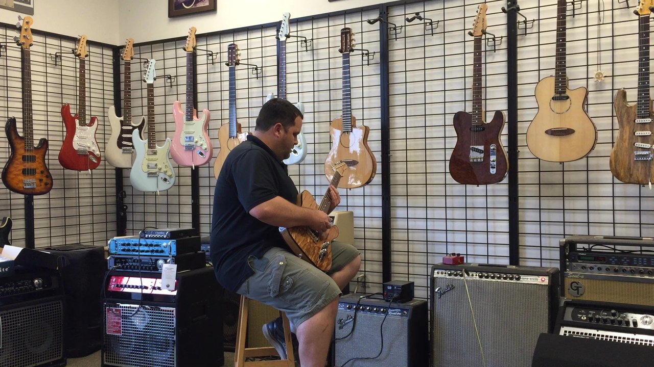 Carruthers Guitars - Bryan on the guitar that is known as Wilson. - Guitar Stores Near Me - Camarillo, California