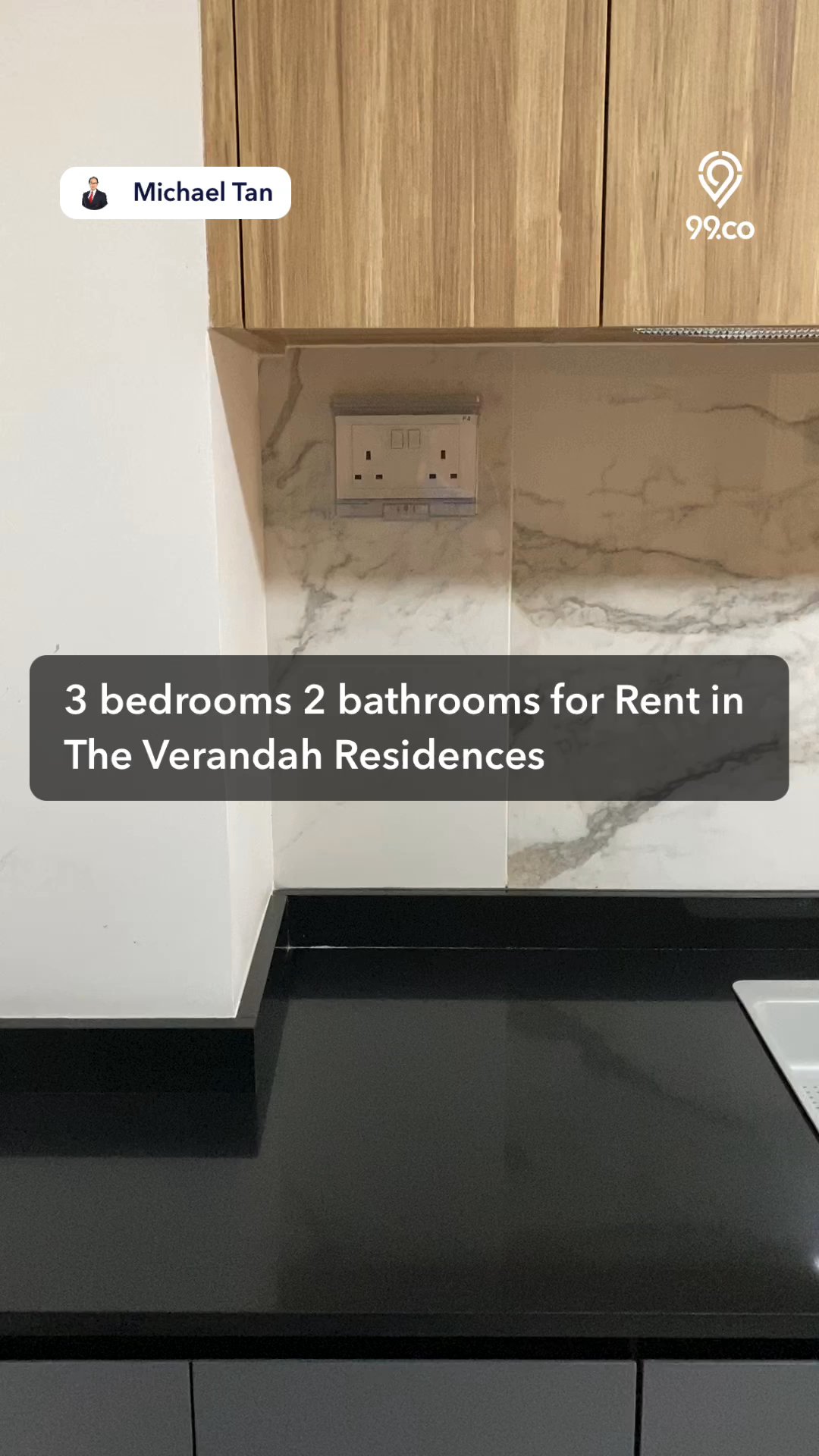 undefined of 1,097 sqft Apartment for Rent in The Verandah Residences