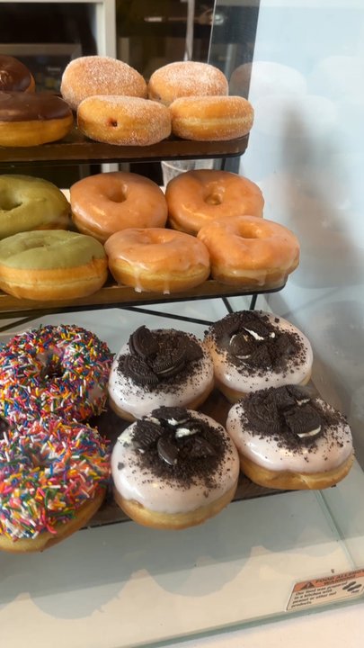Prado Cafe - Some of the pastries. I went with the Apple Fritter which was excellent. The best i've ever had so good. - Coffee & Tea Near Me - Surrey, British Columbia