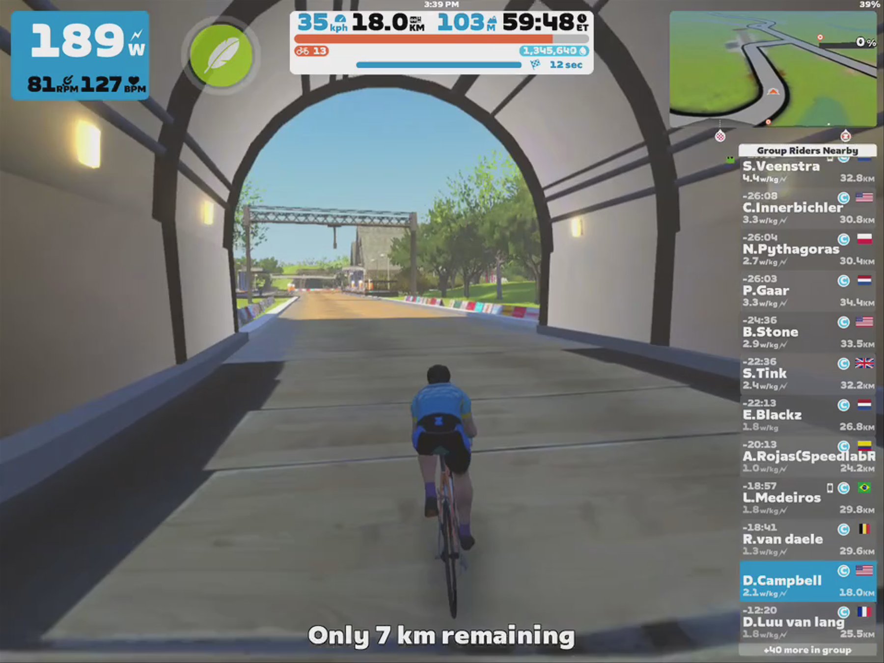 Zwift - Group Ride: IOM Endurance Group Ride (C) on Greatest London Flat in London