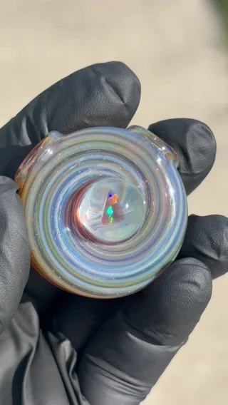 Preview pic of Triangle Opal Hollow Disc Pendy