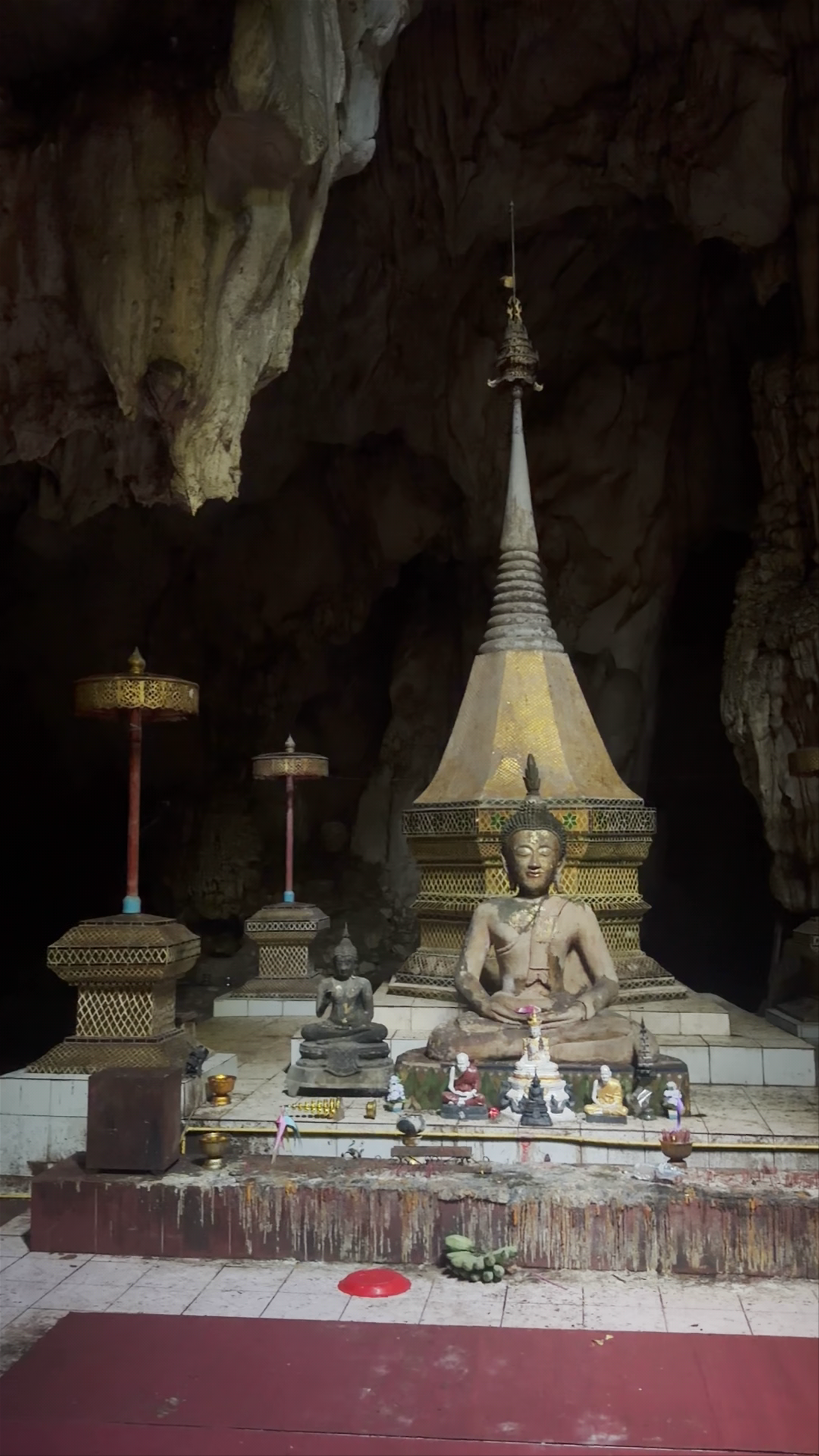 Mystic Buddhist Shrine Inside Pong Ngam Cave, Chiang Rai