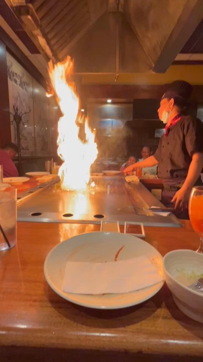 Sakura - The chef starts with big flames - Japanese Near Me - Charlottesville, Virginia