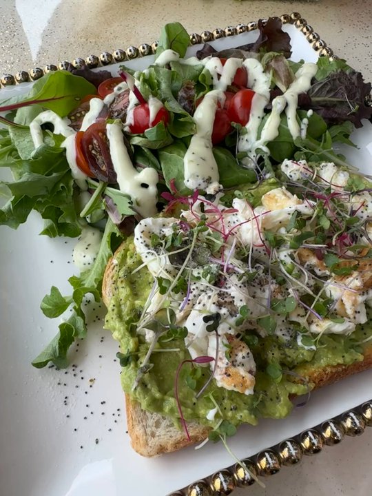 N Cafe - Avocado toast and shrimp linguine - Breakfast & Brunch Near Me - Glendale, California