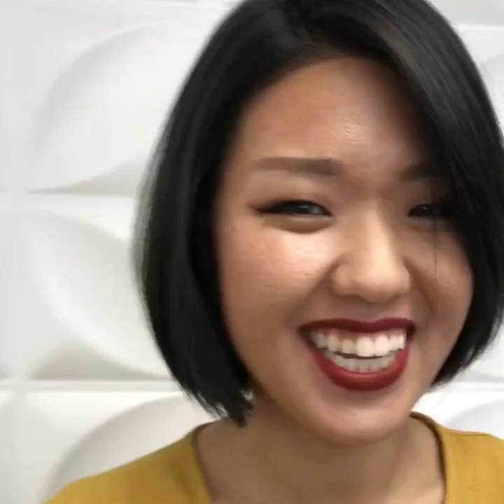 Sabai Salon - Platinum to black and one length bob by Lauren at Sabai Salon - Hair Salons Near Me - Alameda, California