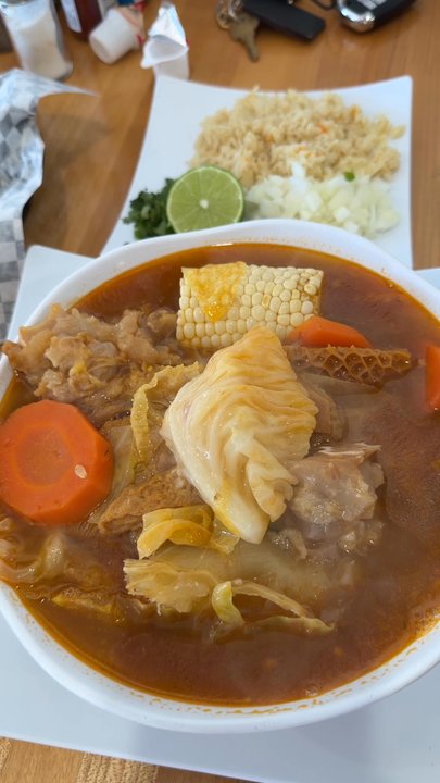 Loroco Bistro - The sopa de  de Pata / Foot Soup estuvo deliciosa, la carne  Suavecita, la yuca, Suavecita ... - Salvadoran Near Me - Whittier, California