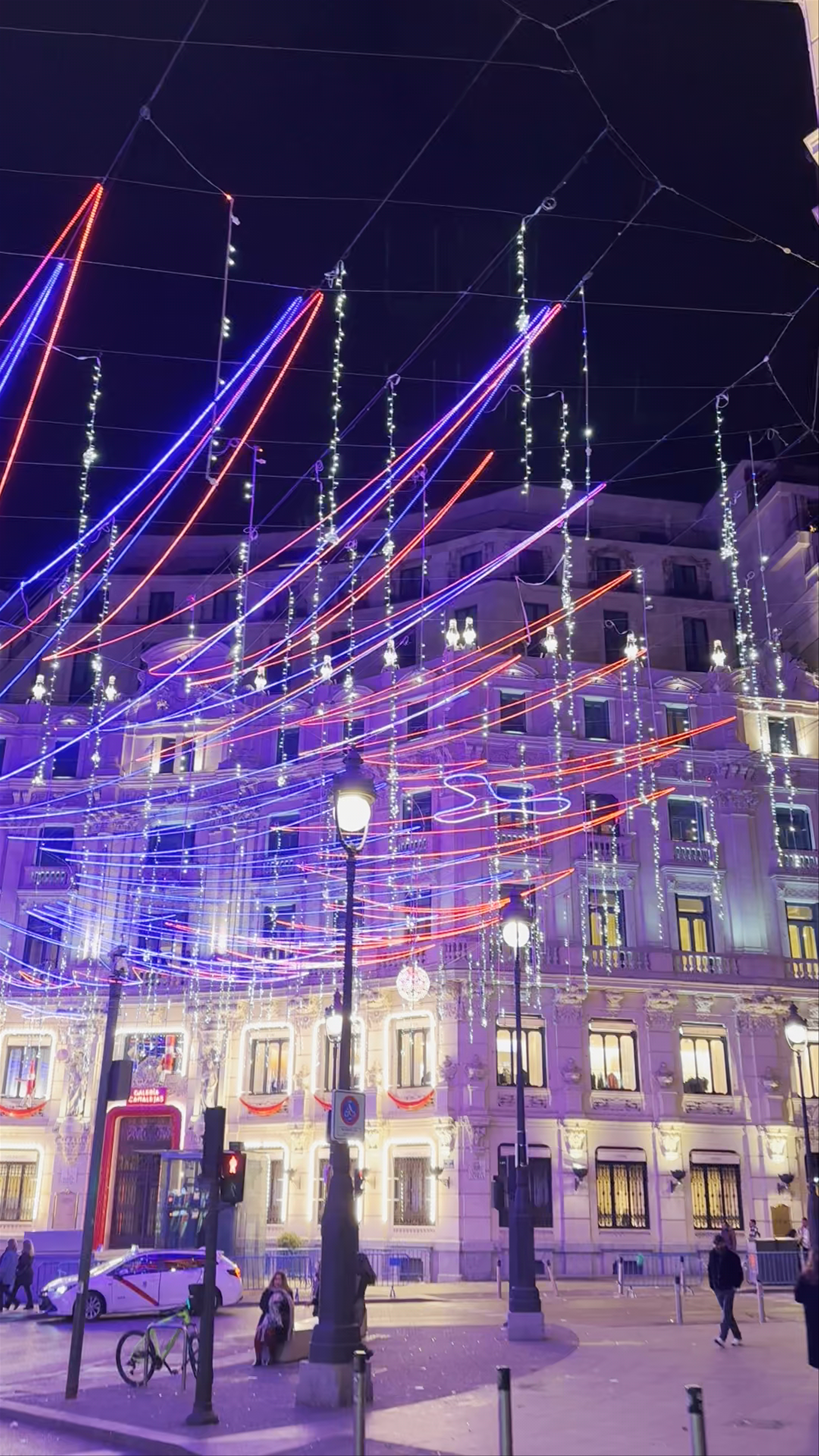Magical Nightlights Over Plaza de Canalejas, Madrid