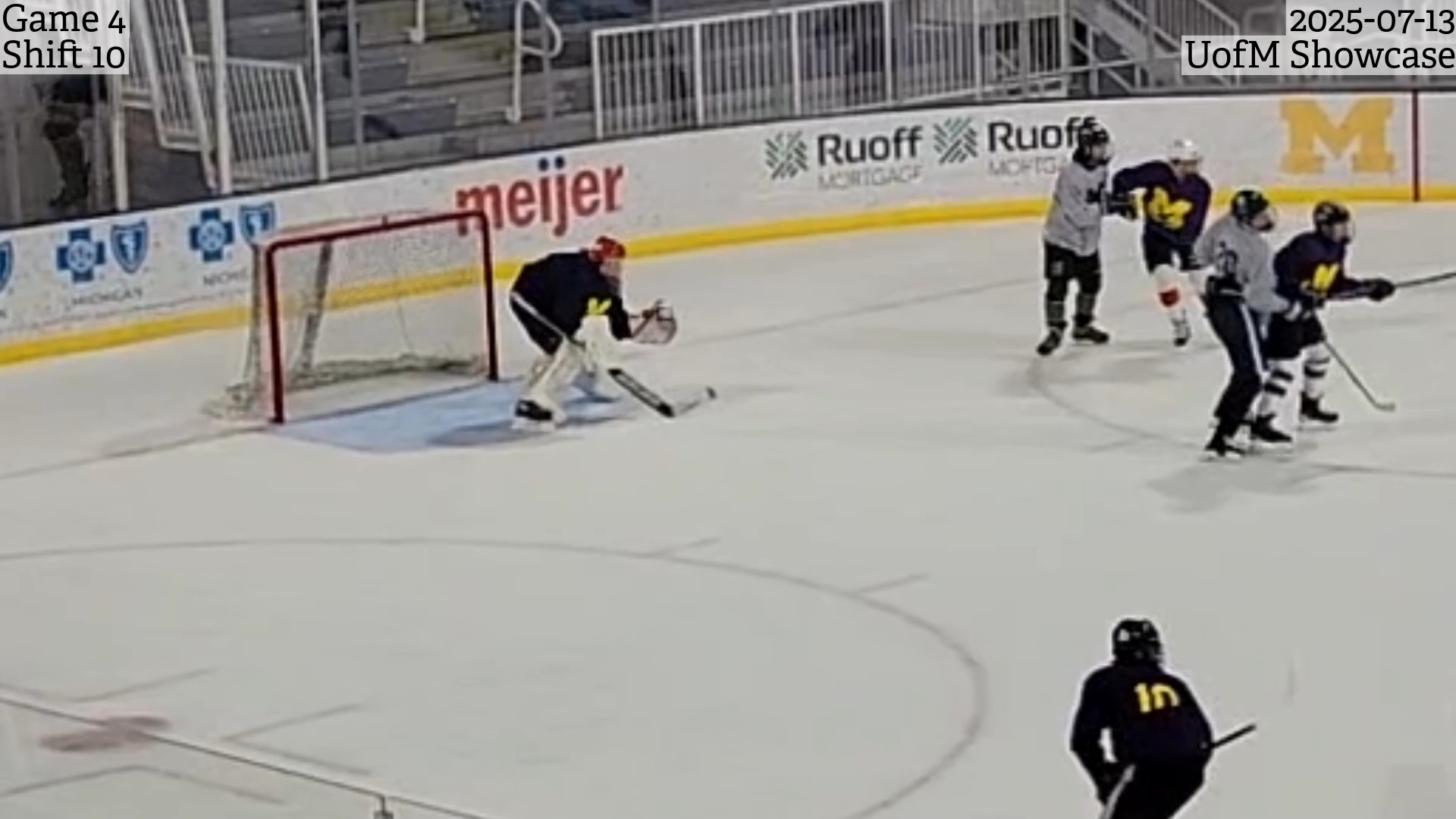 Logan Lawrence's Top-Shelf Backhand Goal | U of Michigan Showcase