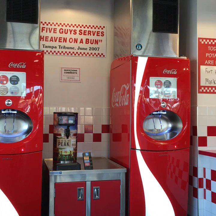 Five Guys - Old school feel. Have some peanuts on the house. - Burgers Near Me - Encinitas, California