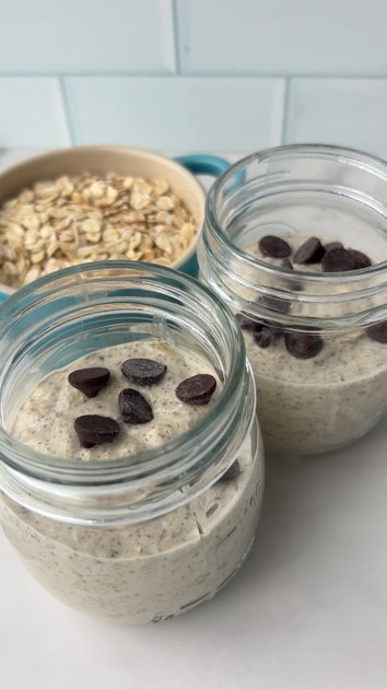 Blended Cookie Dough Overnight Oats | alicelovesbreakfast