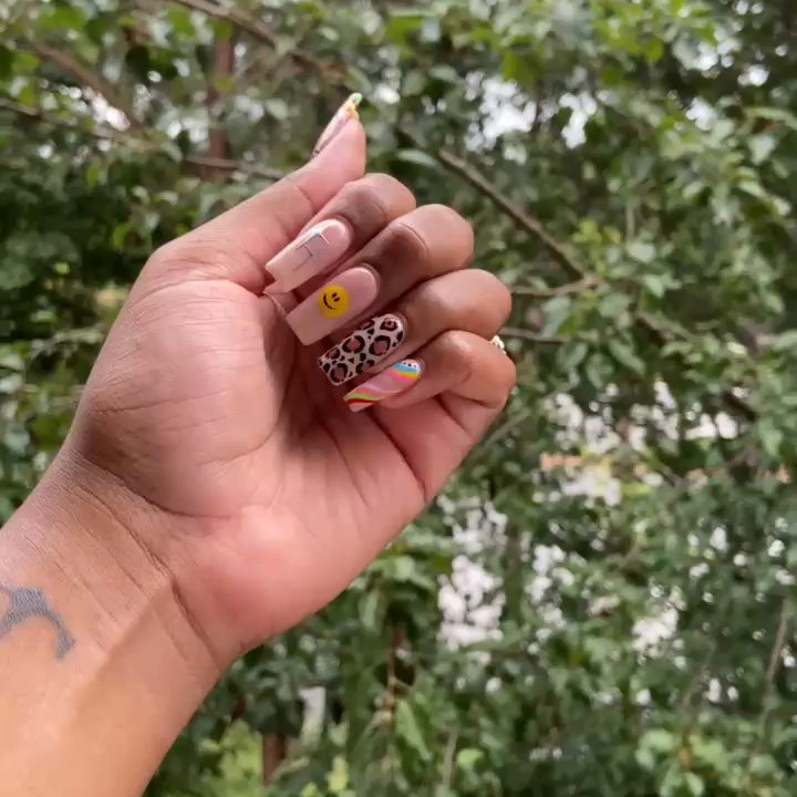 Daisy Nails  - gel-x freestyle birthday set - Nail Salons Near Me - Birmingham, Alabama