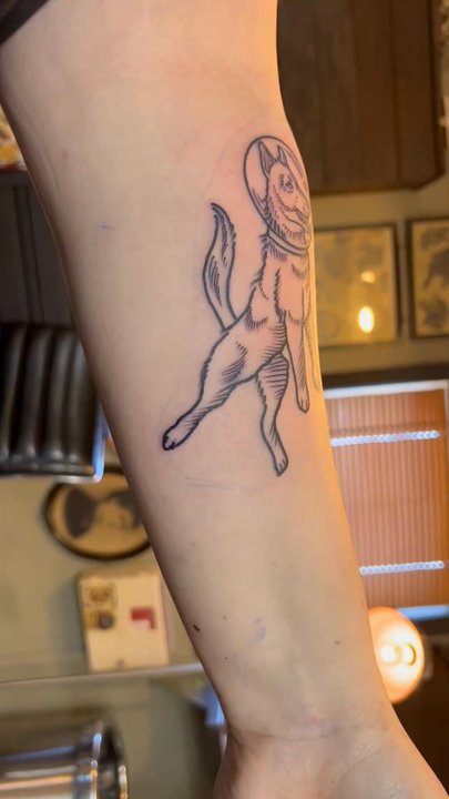 Tough Luck - Astronaut dogs - Tattoo Near Me - Lewes, Delaware