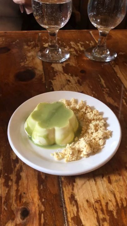 Kazu - Green tea panna cotta - Japanese Near Me - Montreal, Quebec