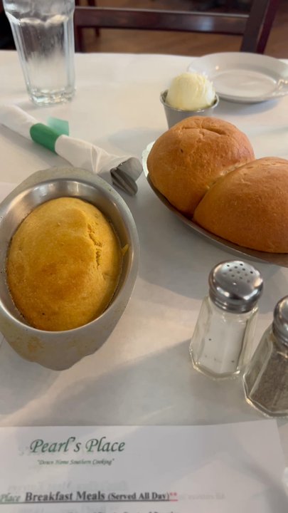 Pearl's Place - Red Red Beans and Rice Corn Bread (1) - Breakfast & Brunch Near Me - Chicago, Illinois