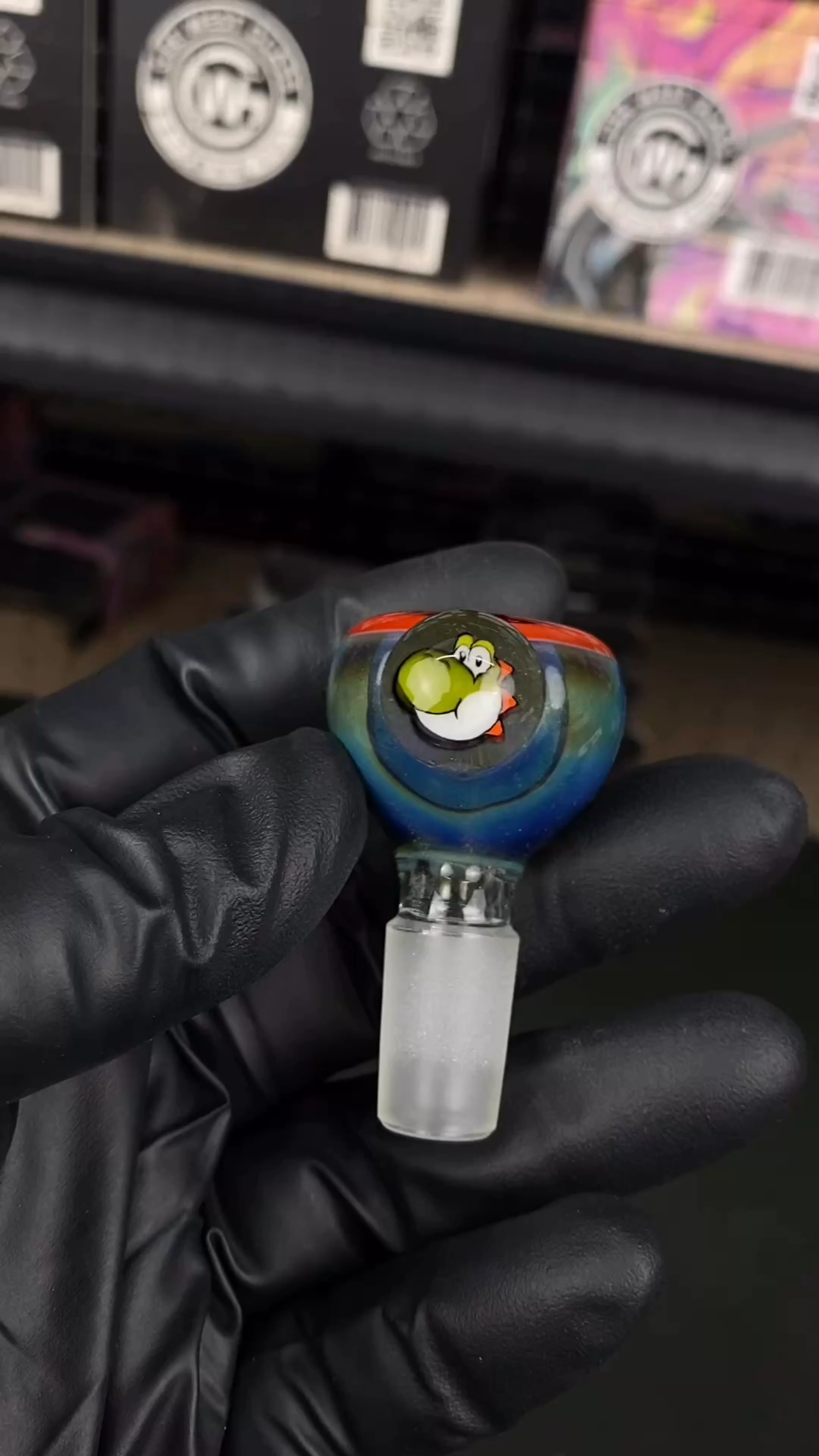 Preview pic of 14mm Single Hole Bowl Slide by Keys Glass